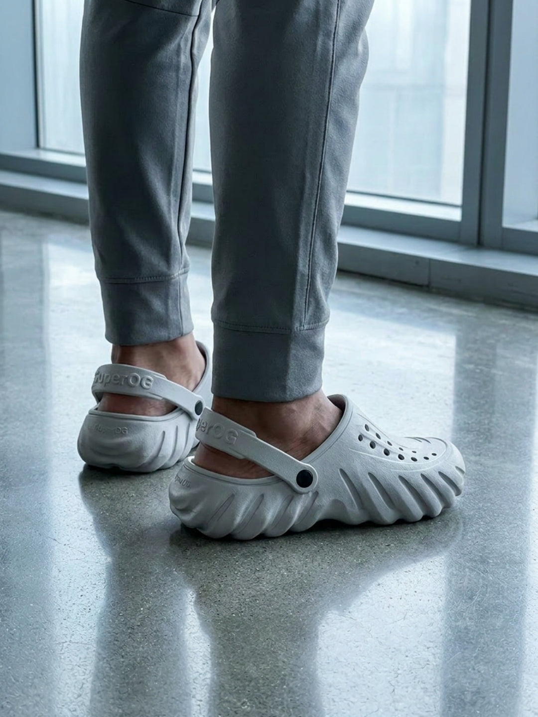Superog Titan- Men's Clogs-Cool Grey