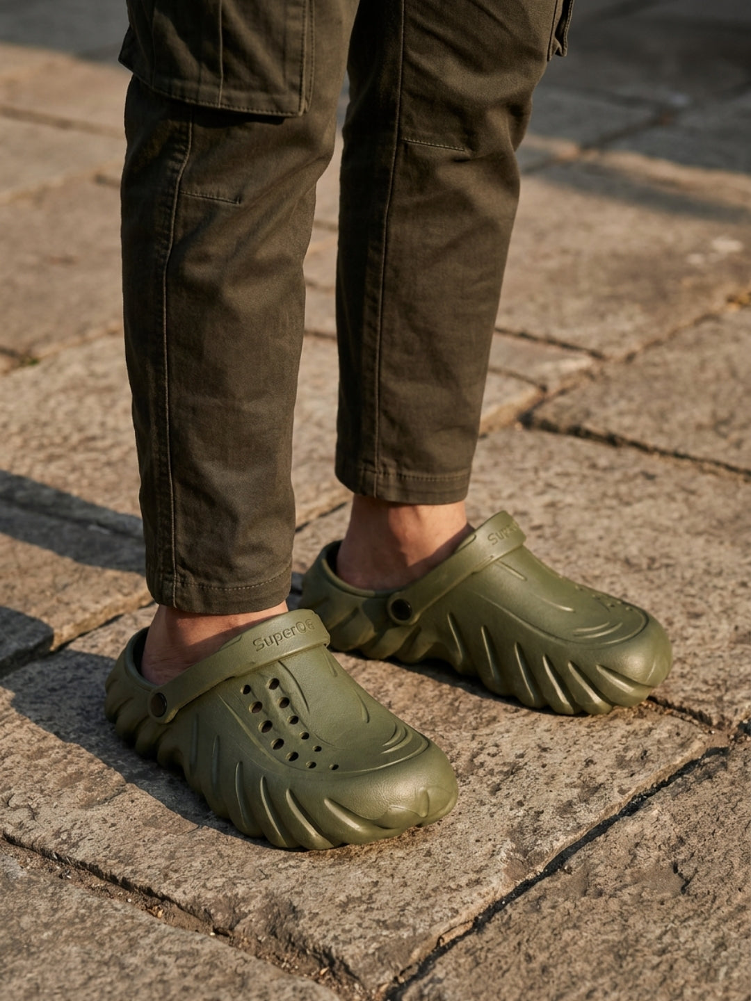 Superog Titan- Men's Clogs-Green