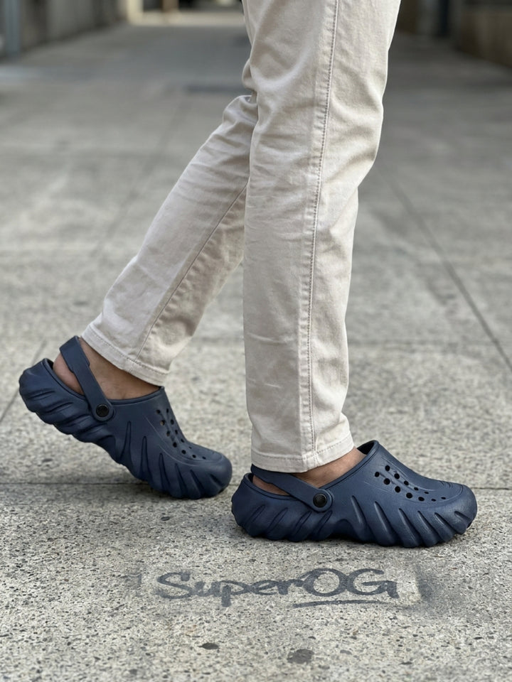 Superog Titan- Men's Clogs-Navy Blue