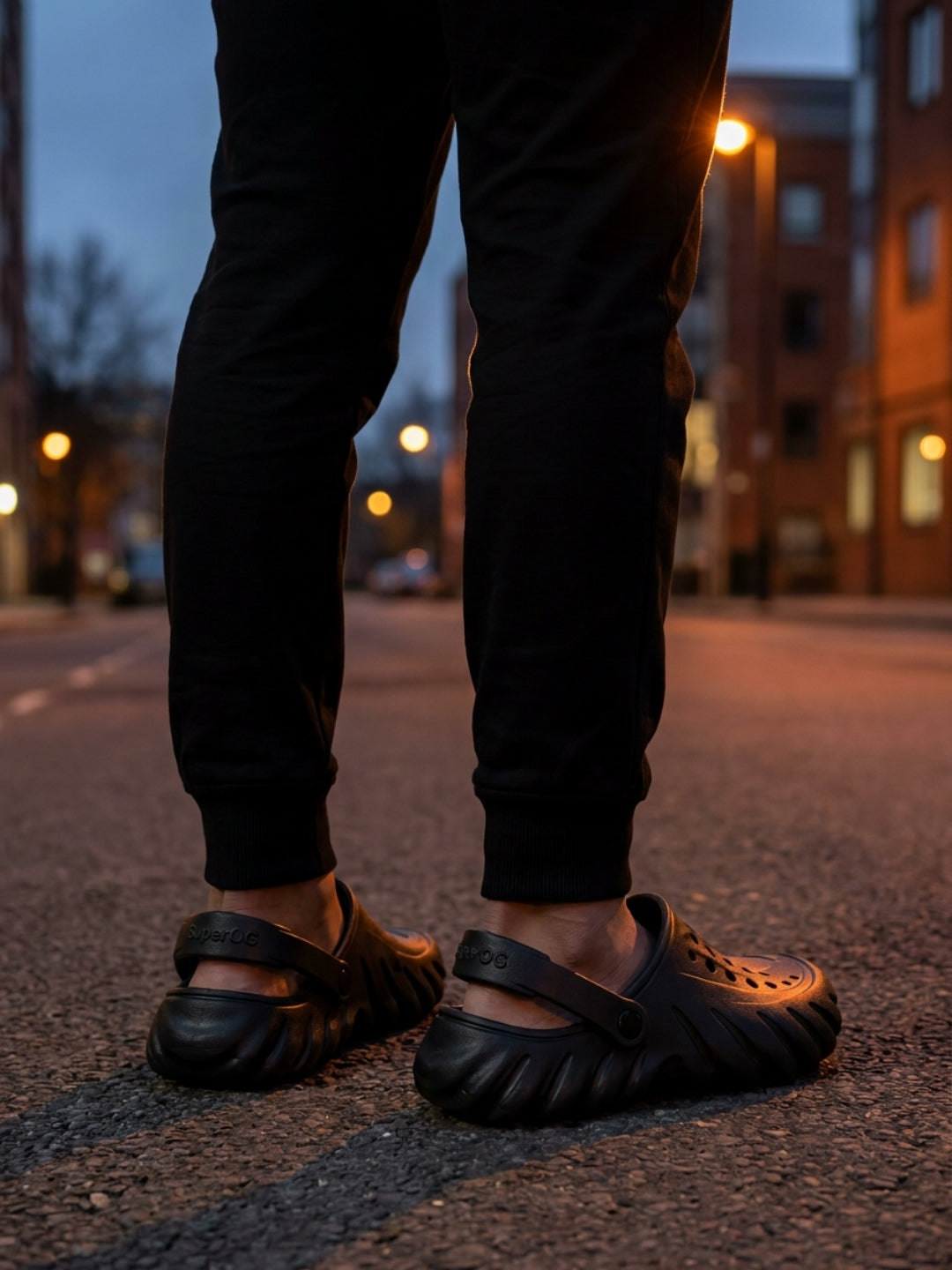 Superog Titan- Men's Clogs-Midnight Black