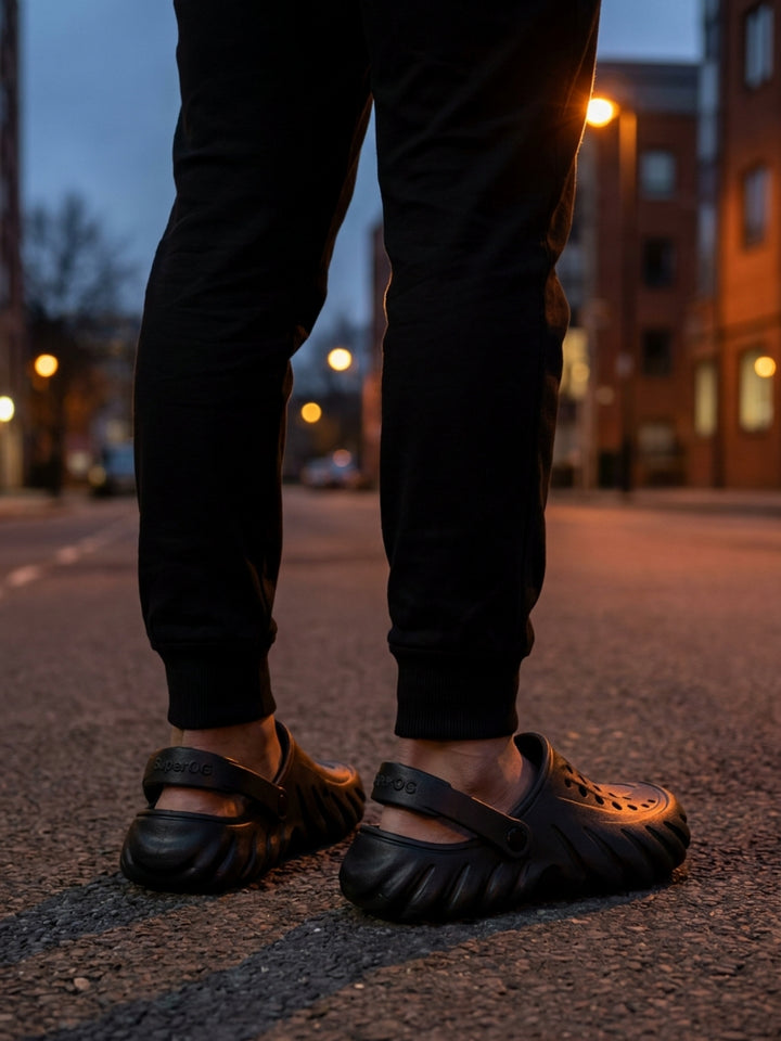 Superog Titan- Men's Clogs-Midnight Black