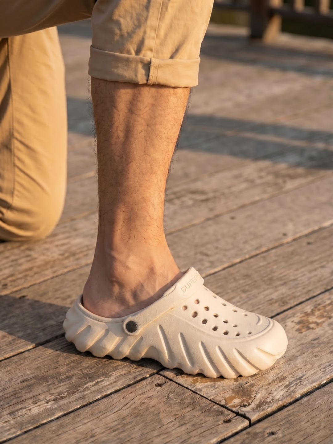 Superog Titan- Men's Clogs-Classic Beige