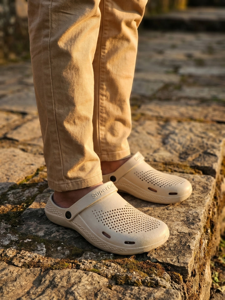 Superog Aero- Men's Clogs-Beige