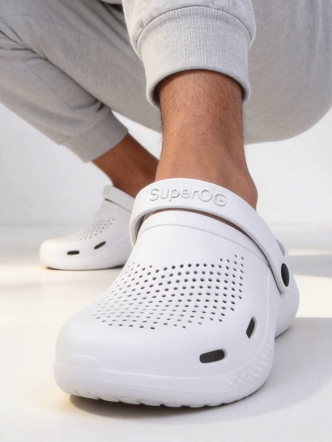 Superog Aero- Men's Clogs-White