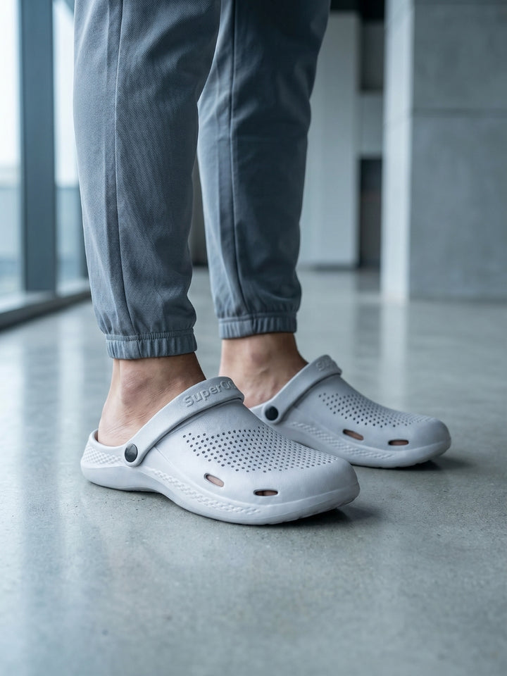 Superog Aero- Men's Clogs-Cool grey