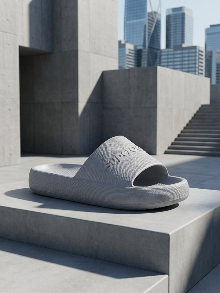 Superog Men's- CloudStep Sliders-Cool Grey