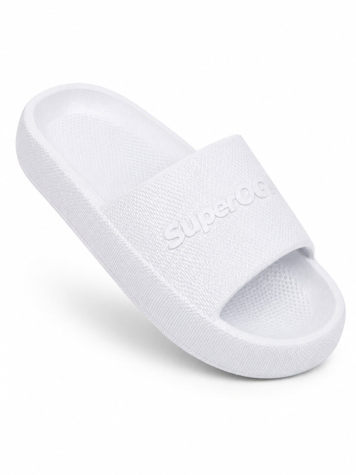 Superog Men's- CloudStep Sliders-White