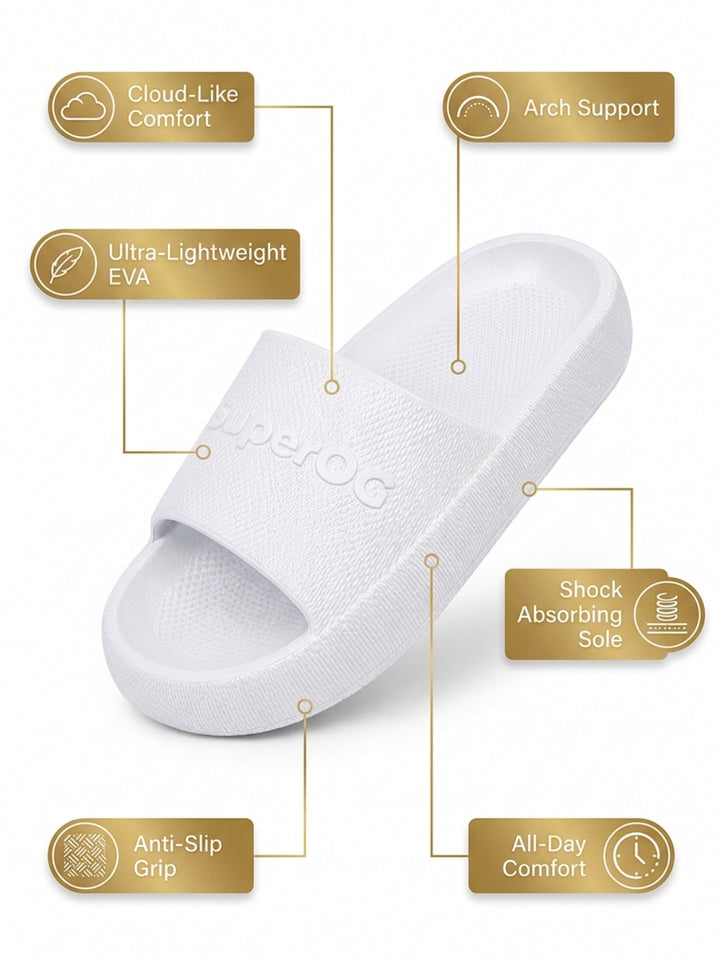 Superog Men's- CloudStep Sliders-White