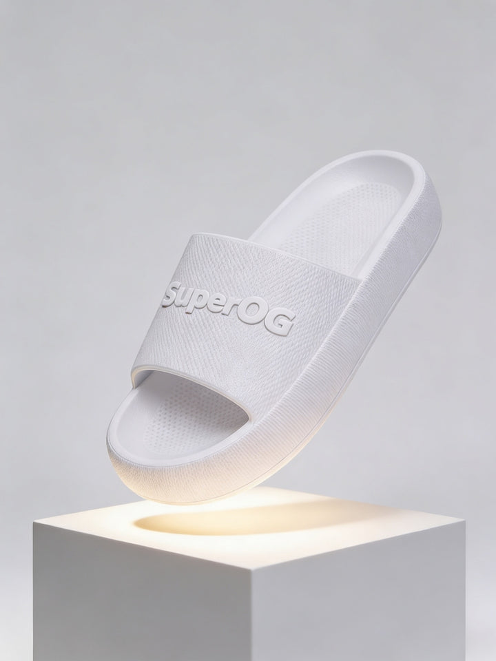 Superog Men's- CloudStep Sliders-White