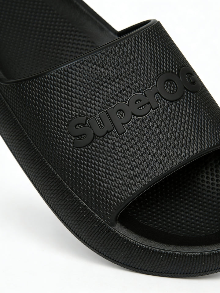 Superog Men's- CloudStep Sliders-Midnight Black